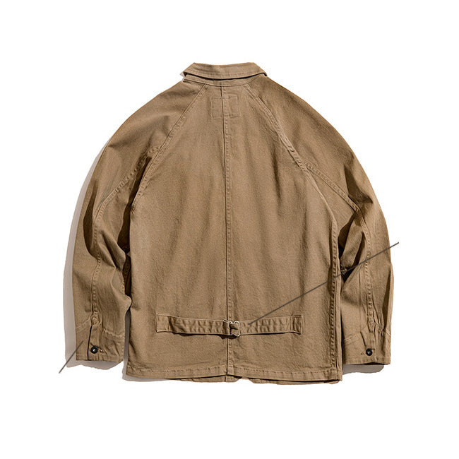 Retro Four-pocket Lapel Coat Outwear