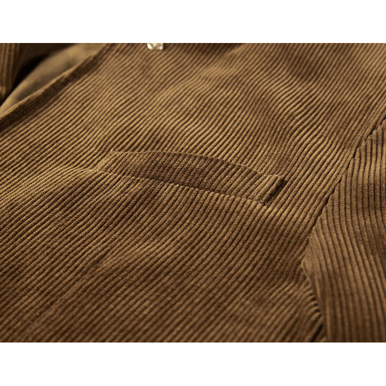 Retro Casual Corduroy Cotton Outwears