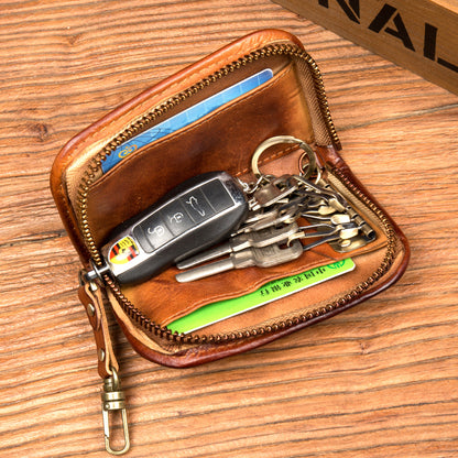 Retro Handmade Leather Car Key Bags