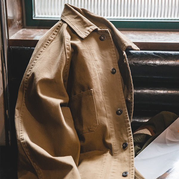 Retro Four-pocket Lapel Coat Outwear