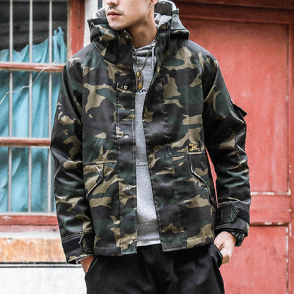 Retro Military Style Camouflage Casual coats Hoodies