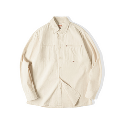 French Retro Military Style Work Shirt Big Pocket Jacket