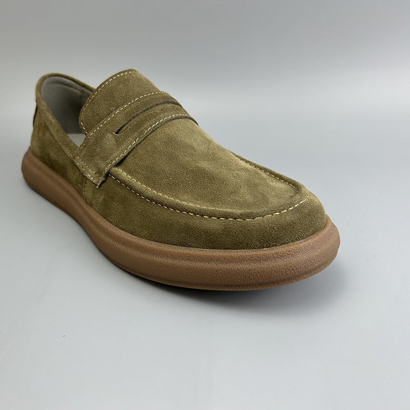 Retro Leather Anti-slip Soft-soled Suede Shoes