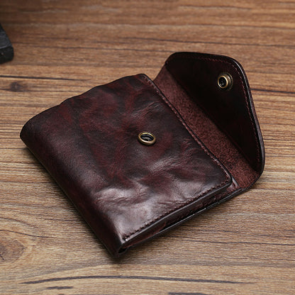 Retro Leather Handmade Short Wallets