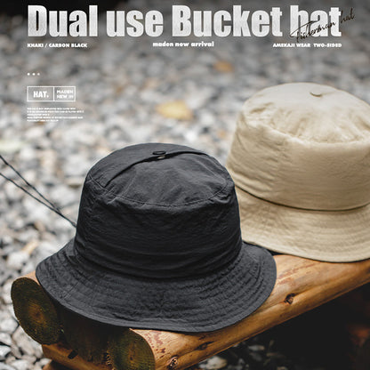 Outdoor Bucket Hat + Coin Bag Dual-use Design Quick Dry Climbing Hat