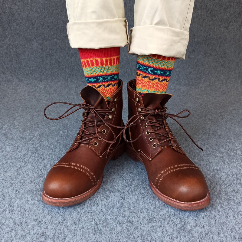 Men's 5 Pairs 5Color Retro Ethnic Style Socks