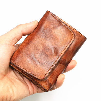 Handmade Retro Card Holder Leather Wallet