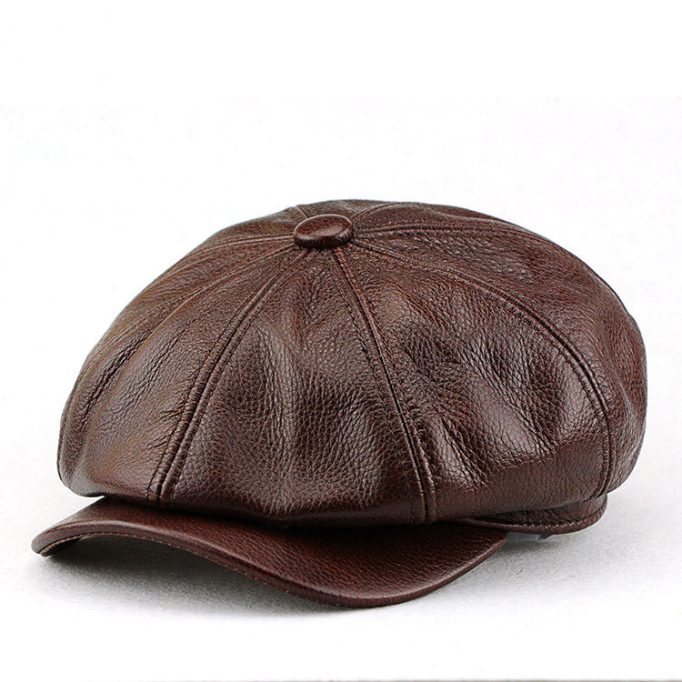 Retro Casual Leather All-match Hats