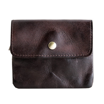 Vintage Leather Cards Holder Coin Wallet