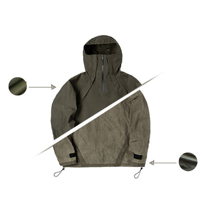 Retro Industrial Curing Hooded Jackets