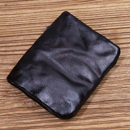 Retro Leather Handmade Short Wallets