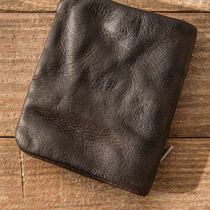 Retro Leather Handmade Short Wallets