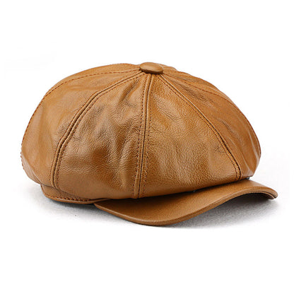 Retro Casual Leather All-match Hats