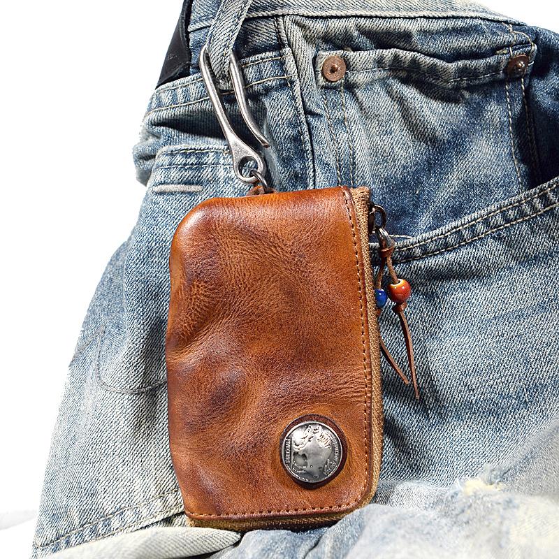 Men Small Coin Card Holder Car Key Wallet