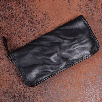 Mens Leather Coin Card Holder Car Key Wallet