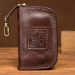 Retro Handmade Leather Car Key Bags