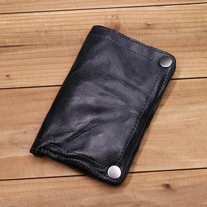 Vintage Handmade Genuine Leather Wallet Multi-card Slots Wallet