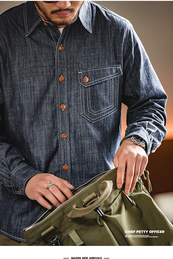 Retro Denim Chief Petty Officer Shirts