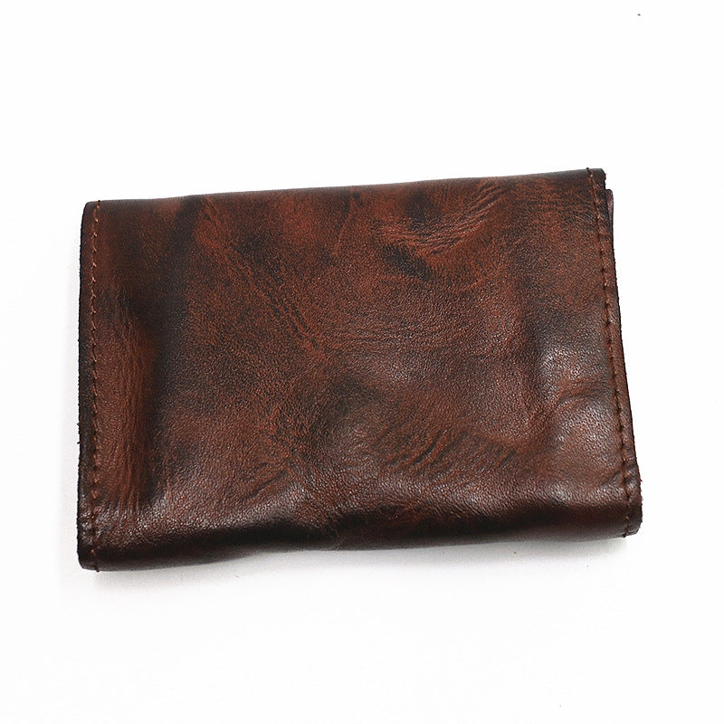 Handmade Retro Card Holder Leather Wallet