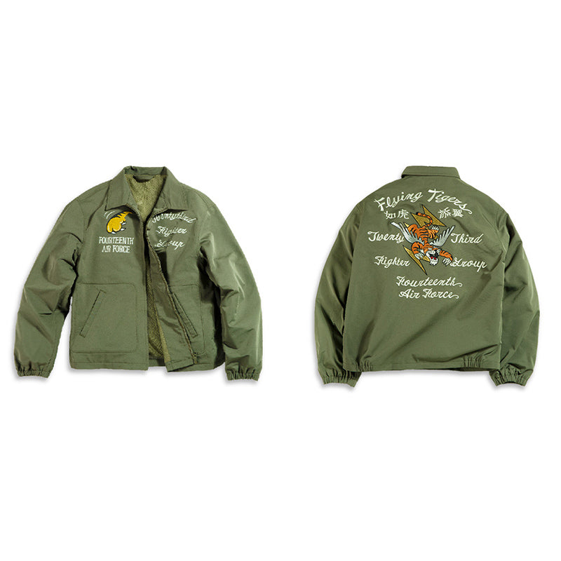 Retro Embroidery A2 Flying Tiger Jackets