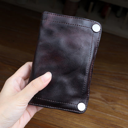 Retro Handmade Leather Wallet Multi-card Slots Wallet