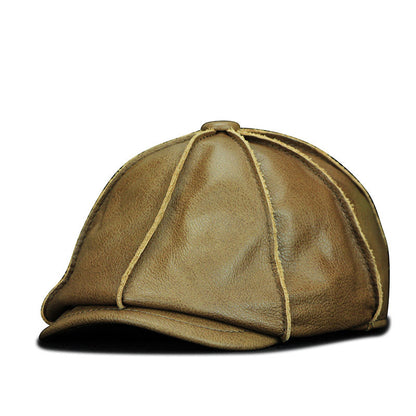 Retro Casual Leather All-match Hats