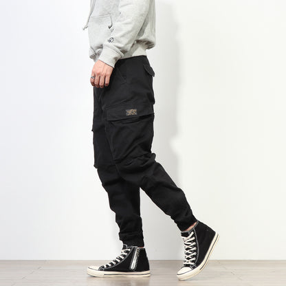 Retro Military Style Casual Pants