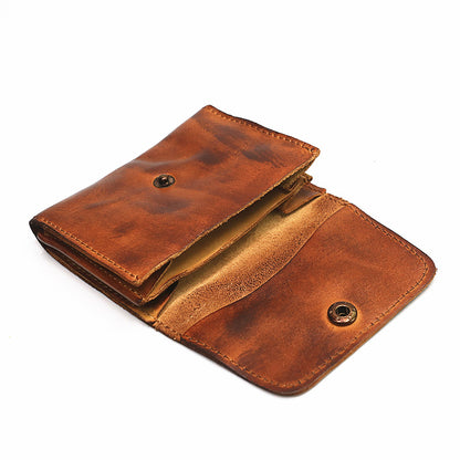 Handmade Retro Card Holder Leather Wallet