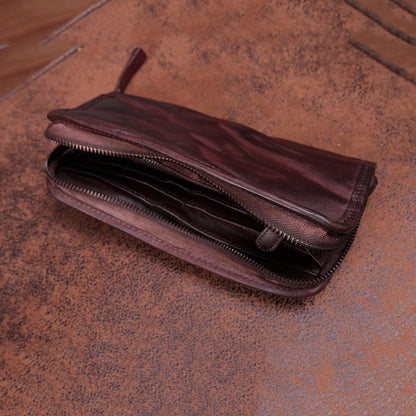 Mens Leather Coin Card Holder Car Key Wallet