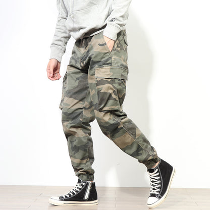 Retro Military Style Casual Pants