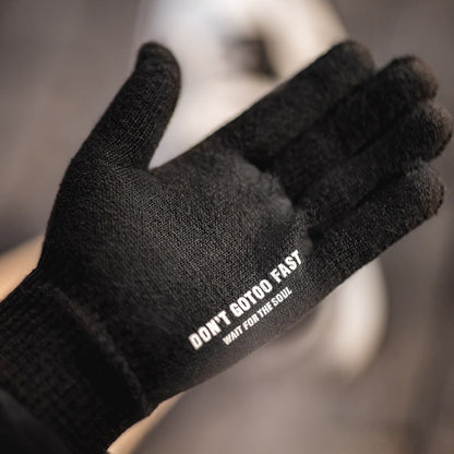 Touch Screen Printed Knitted Warm Gloves