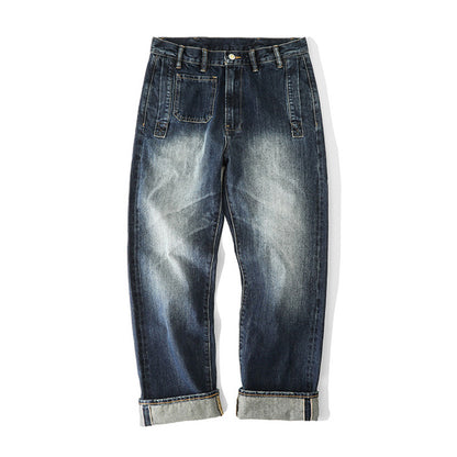 Vintage Slim Fit Denim Casual Jeans Pants