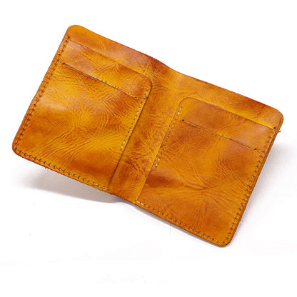 Retro Handmade Leather Card Wallets