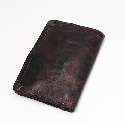 Retro Handmade Leather Wallet Multi-card Slots Wallet