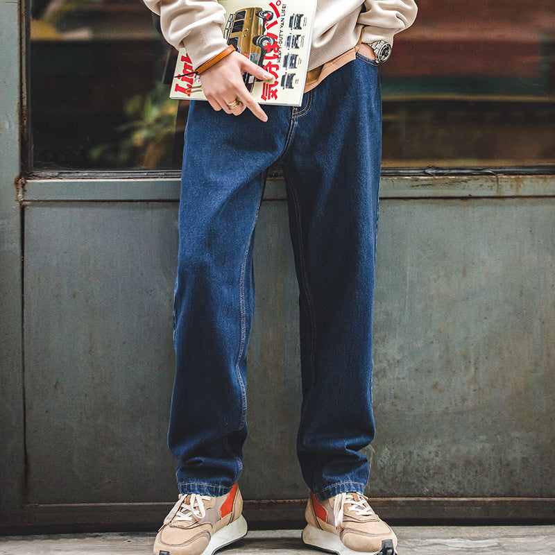 Retro Denim DAD Pants Straight Spring Oversize Jeans