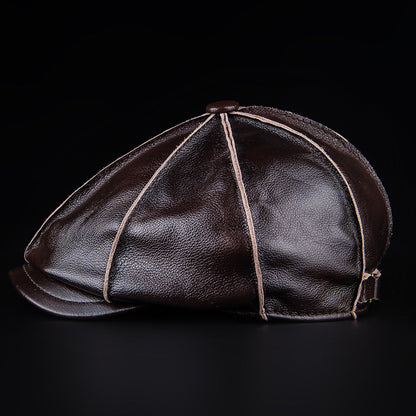 Retro Casual Leather All-match Hats