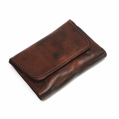 Handmade Retro Card Holder Leather Wallet