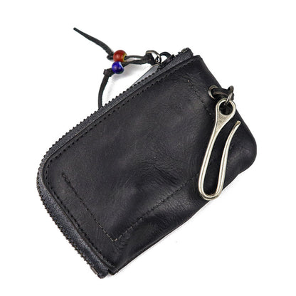 Mens Small Coin Card Holder Car Key Wallet