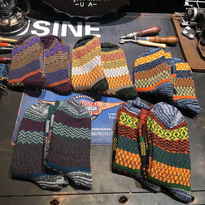 Men's 5 Pairs Retro Ethnic Style Socks