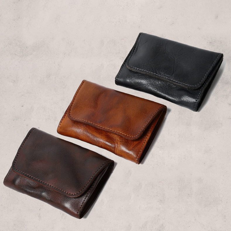 Handmade Retro Card Holder Leather Wallet