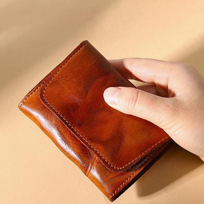 Handmade Retro Card Holder Leather Wallet