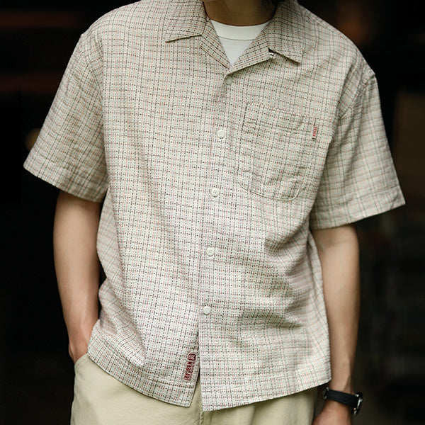Retro Colorful Weaving Casual Shirts