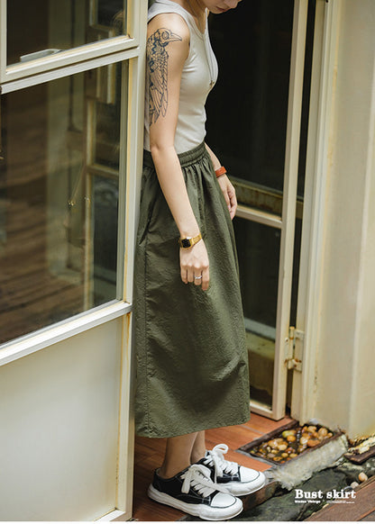 Vintage Casual All-match Bust Skirt