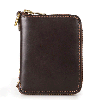 Retro Leather Handmade Short Wallets