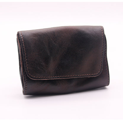 Vintage Leather Handmade Card Wallet