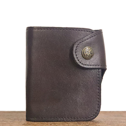 Retro Leather Handmade Short Wallets