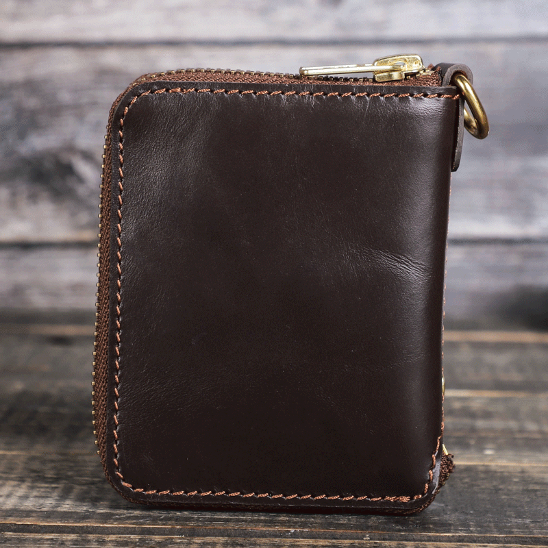 Retro Leather Handmade Short Wallets