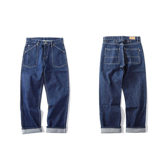 Vintage Slim Fit Denim Casual Jeans Pants