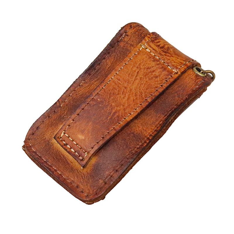 Retro Leather Handmade Key Holders Waist Bag