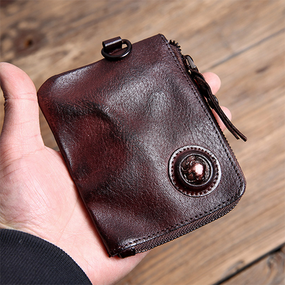 Handmade Retro Card Holder Leather Wallet